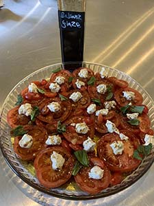 Tomatoes Mozarella Basil and Balsamic